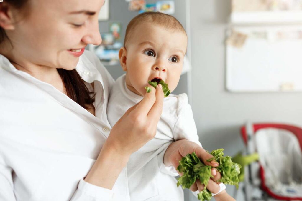 Karmienie dziecka warzywem